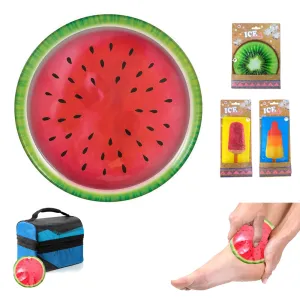 1 Reusable Fruit Ice Pack Cold Gel Lunch Box Pediatric Kids Care Therapy Relief