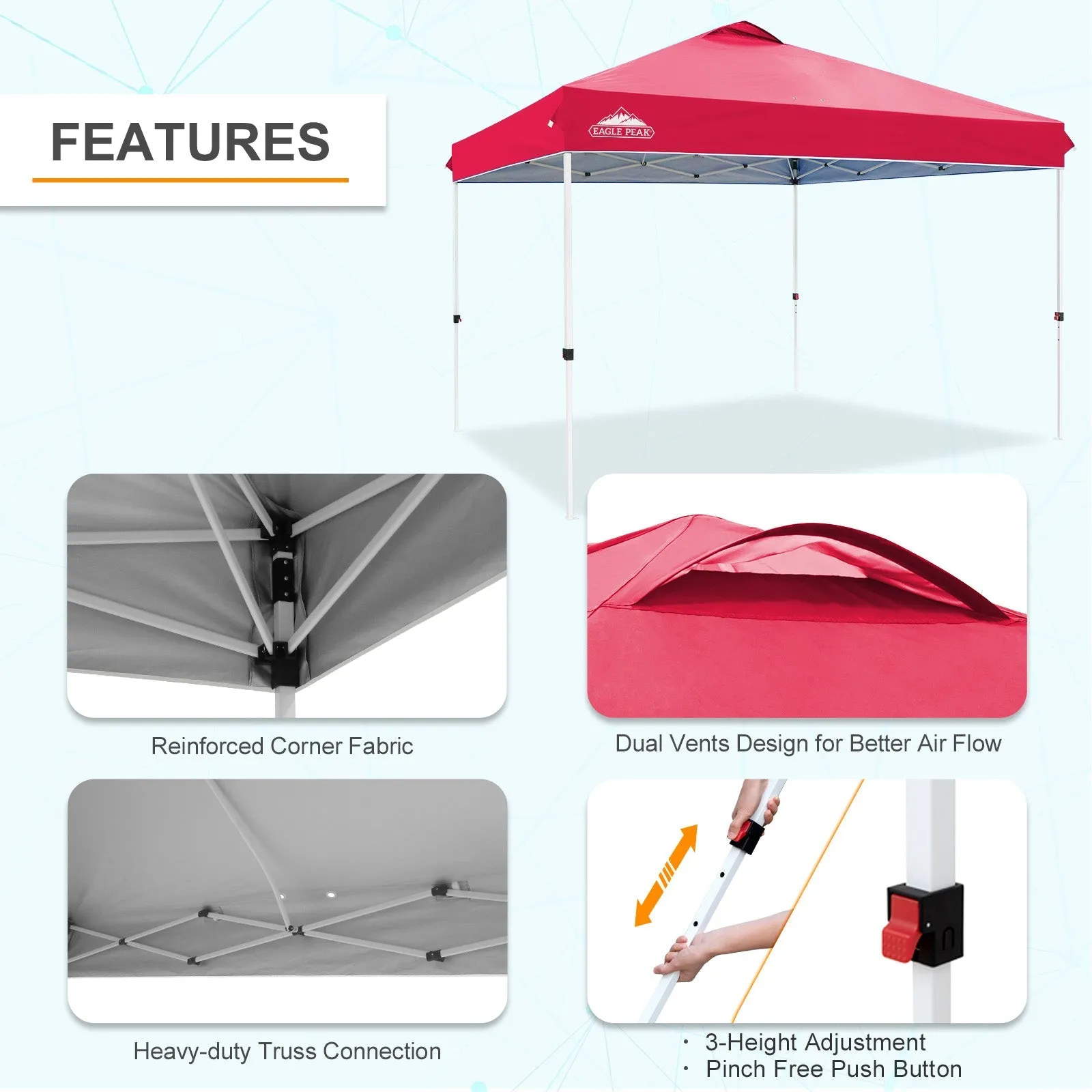 12x12 ft Pop Up Canopy Tent