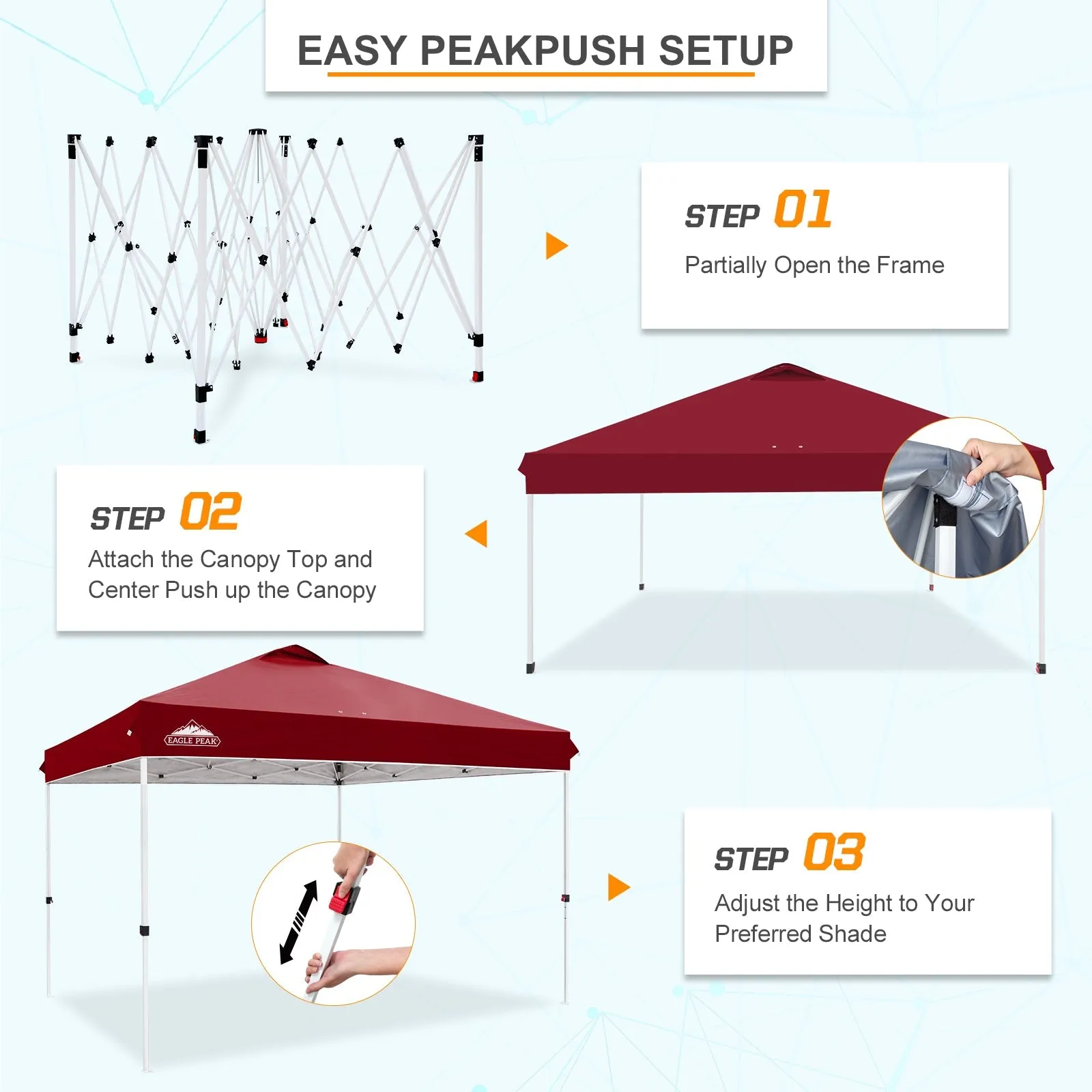 12x12 ft Pop Up Canopy Tent