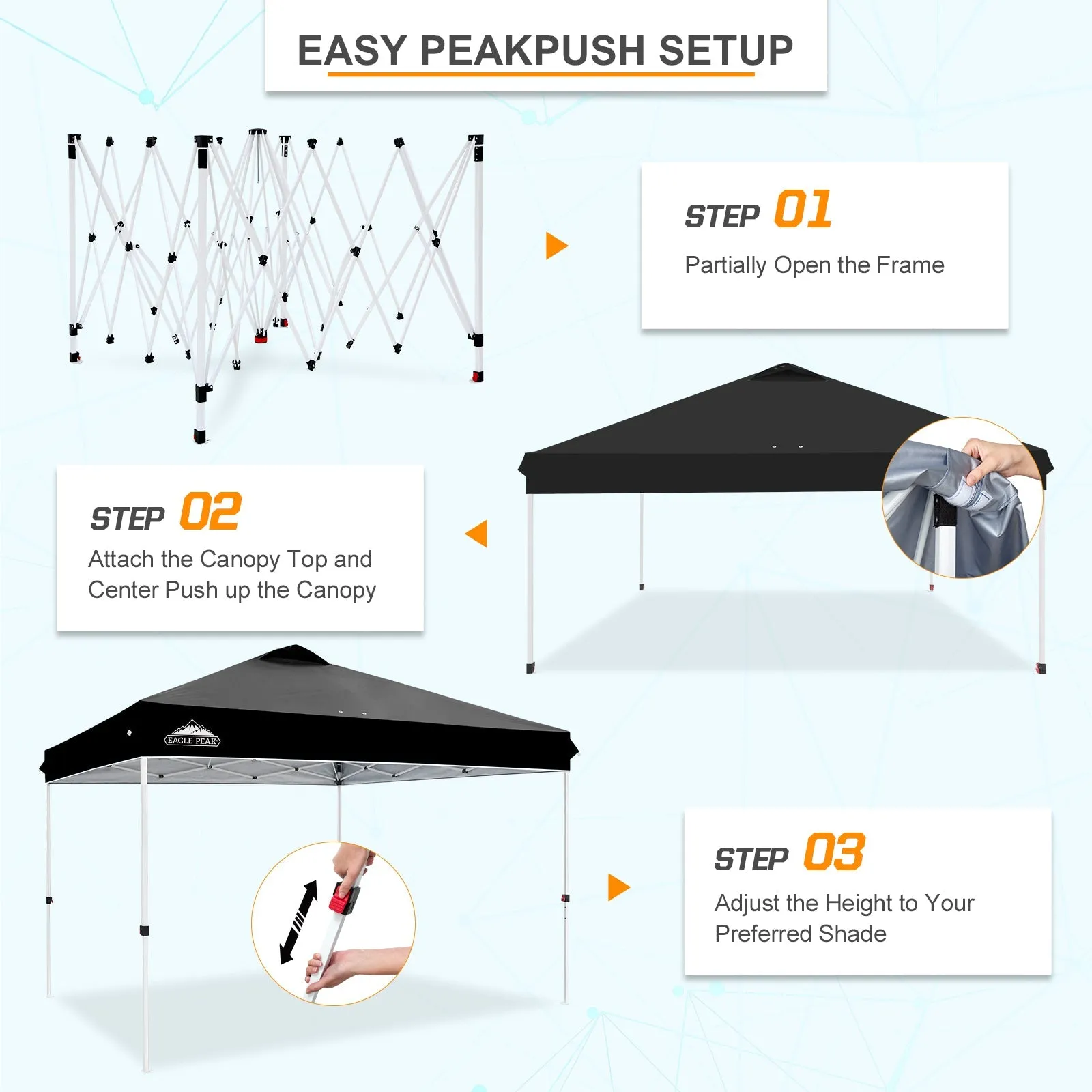 12x12 ft Pop Up Canopy Tent