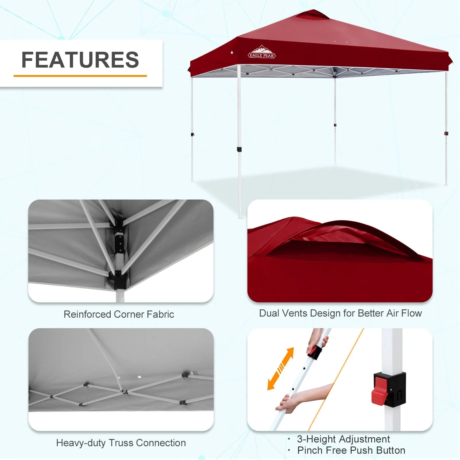 12x12 ft Pop Up Canopy Tent