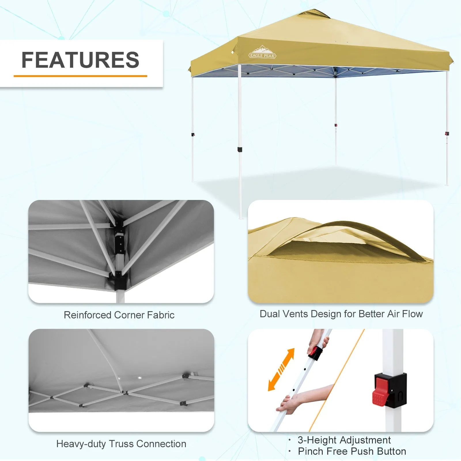 12x12 ft Pop Up Canopy Tent
