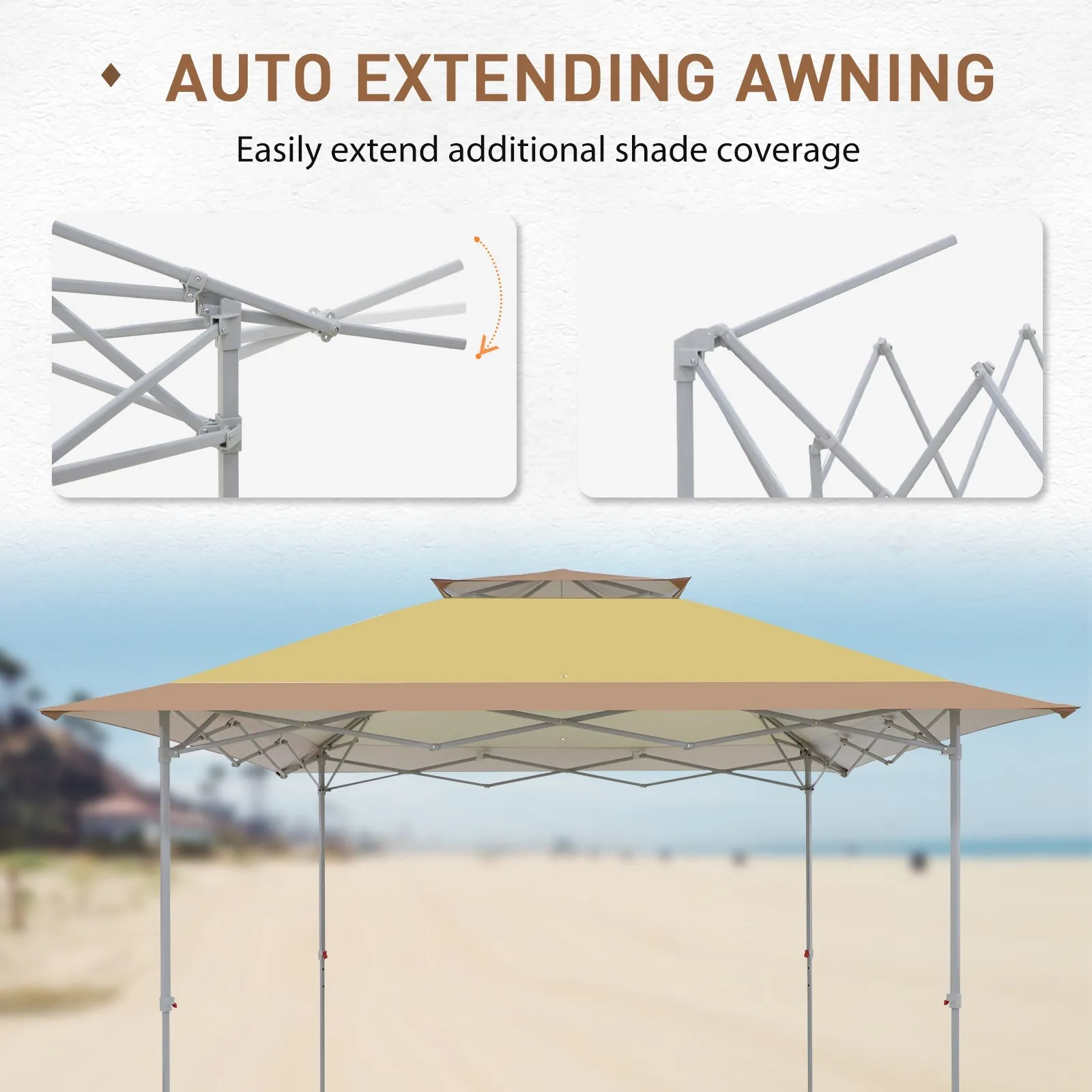 12x12 Pop up Canopy Tent, Easy Set up Folding Shelter