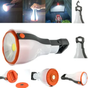 2 in 1 LED Camping Lantern Cob Light Ultra Bright Lamp Portable Flashlight