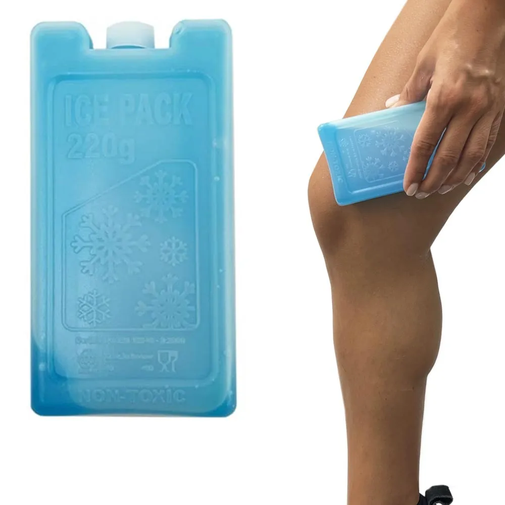2 Pc Reusable Cooler Gel Ice Packs Small Cold Freezer Lunch Box Food Pain Relief