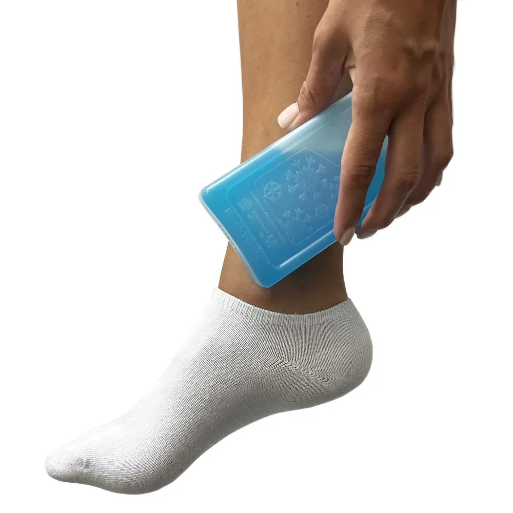 2 Pc Reusable Cooler Gel Ice Packs Small Cold Freezer Lunch Box Food Pain Relief