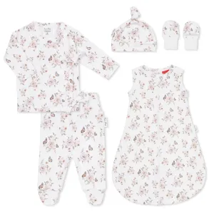 5 Piece Newborn Gift Set - Butterfly Garden