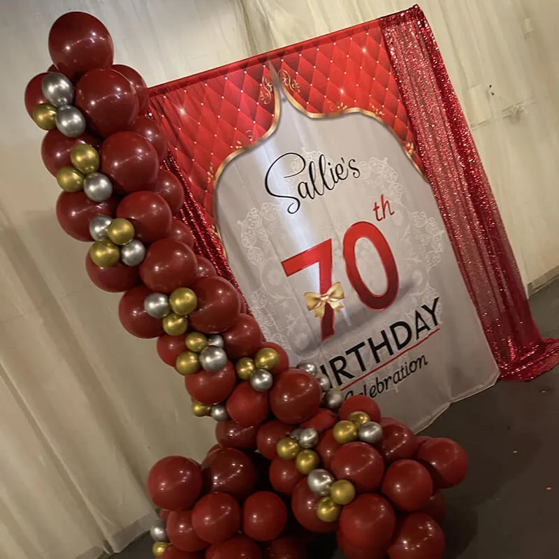 70th Birthday Party Backdrop