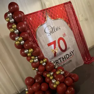 70th Birthday Party Backdrop
