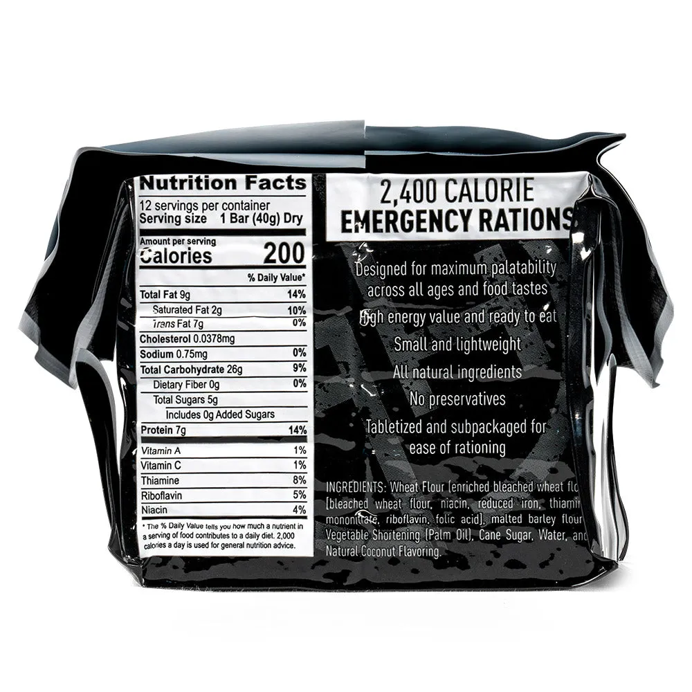 72,000 Calories Total Emergency Ration Bars by Ready Hour (30 packs, 30 day supply)