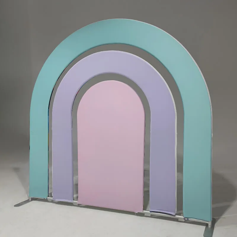 7x7ft Hollow Rainbow Arch Backdrop Party Decoration Props