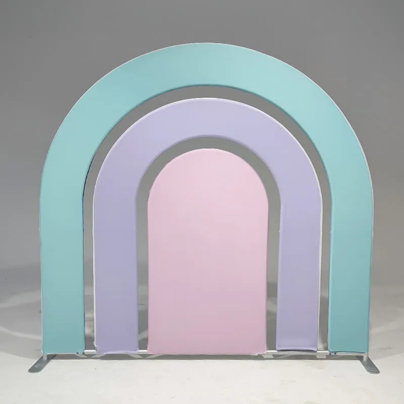 7x7ft Hollow Rainbow Arch Backdrop Party Decoration Props