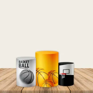 Basketball Pedestal Covers Plinth Covers Printed Fabric Pillar Stand Covers