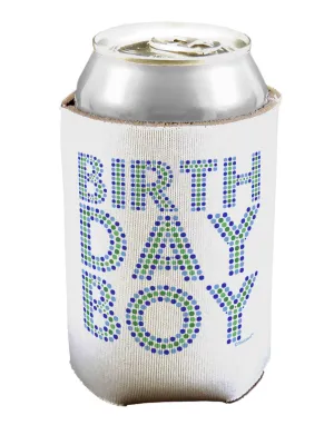 Birthday Boy - Blue and Green Dots Can / Bottle Insulator Coolers by TooLoud
