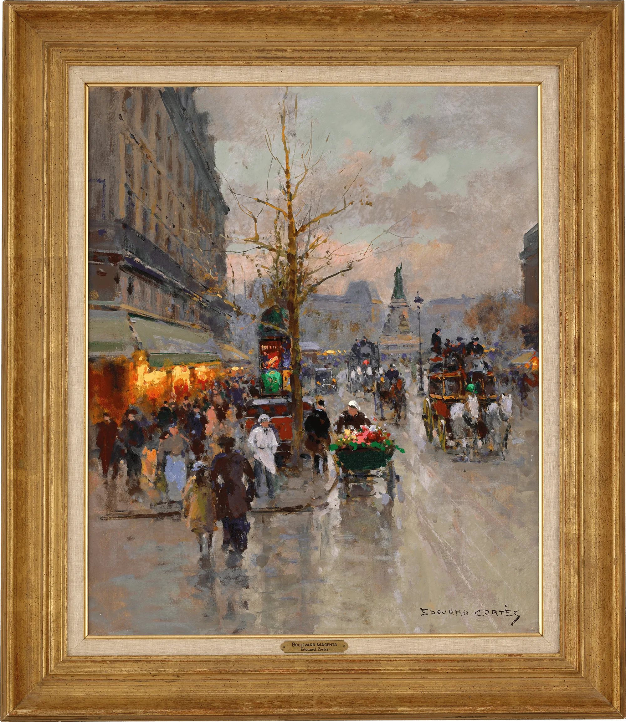 Boulevard Magenta, Place de la République by Edouard Léon Cortès
