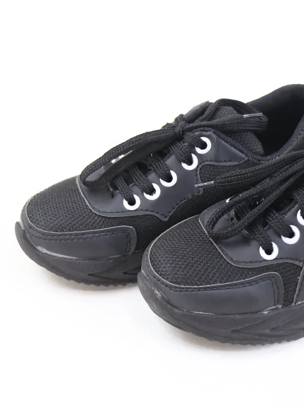 BS19 Boys Shoes 8Yrs - 17Yrs SP Black