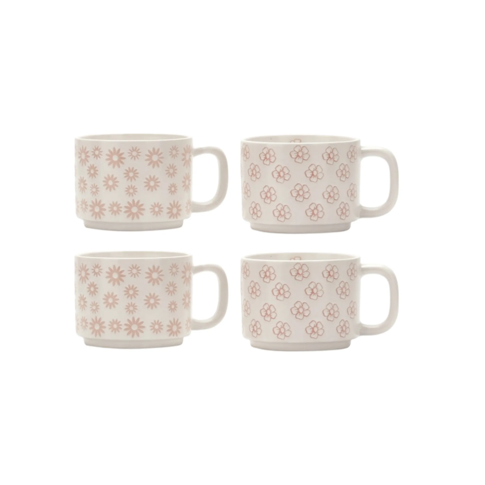Ceramic Mug Assorted Design 530ml 4pack