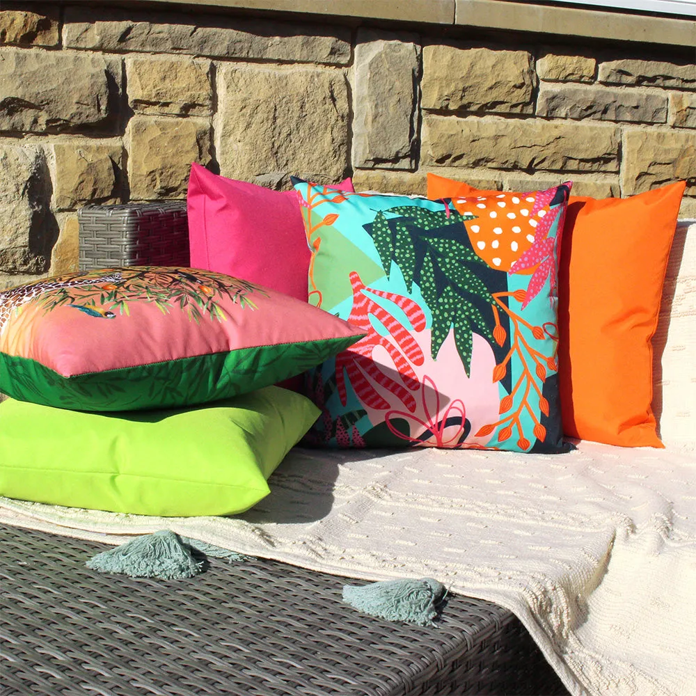 Coralina Outdoor Cushion Aqua/Pink