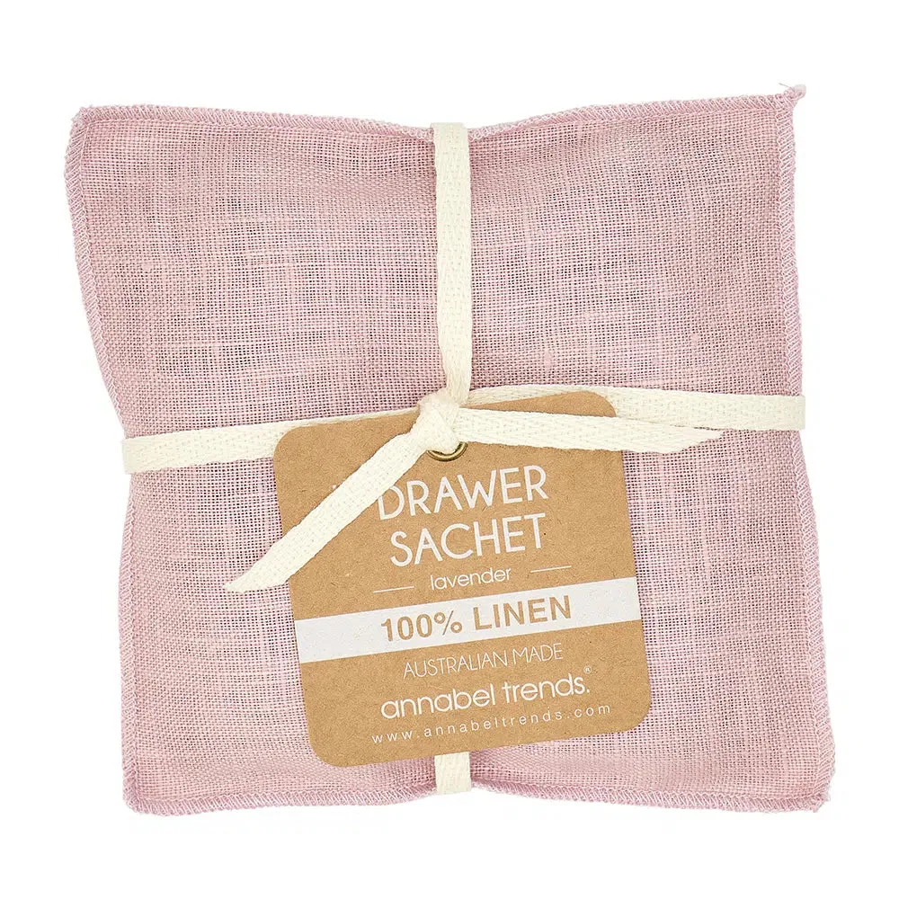Drawer Sachet - Linen - Rose Pink