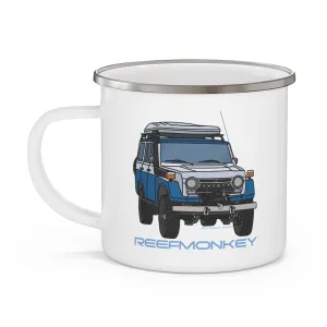FJ55 Land Cruiser Enamel Camping Mug - Reefmonkey Artist Chris Marshall