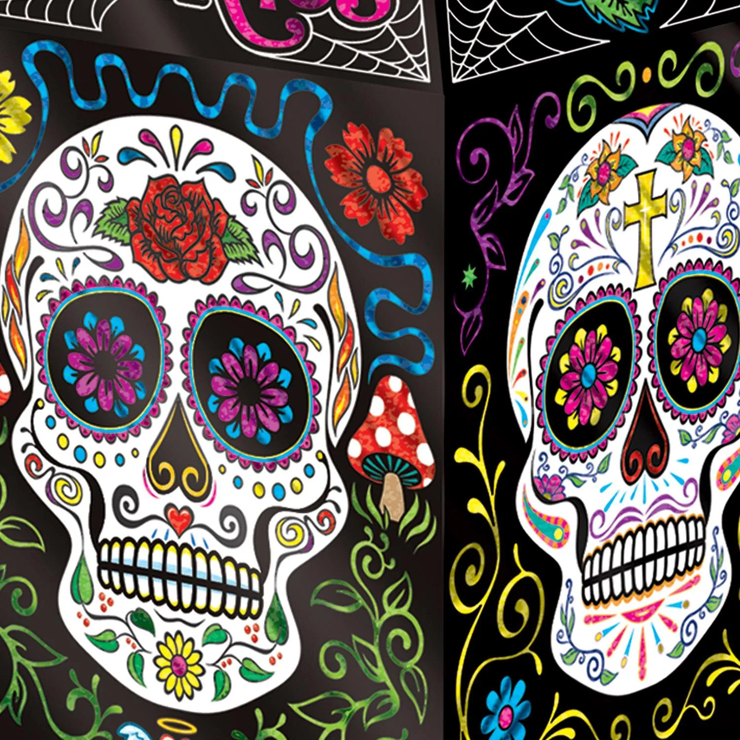 Foil Day Of The Dead Paper Lanterns (3 per Package)