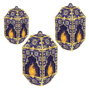 Foil Ramadan Paper Lanterns (3 per Package)