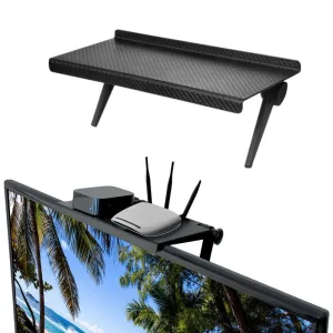 Home Organizer Adjustable TV Screen Top Shelf Rack Computer