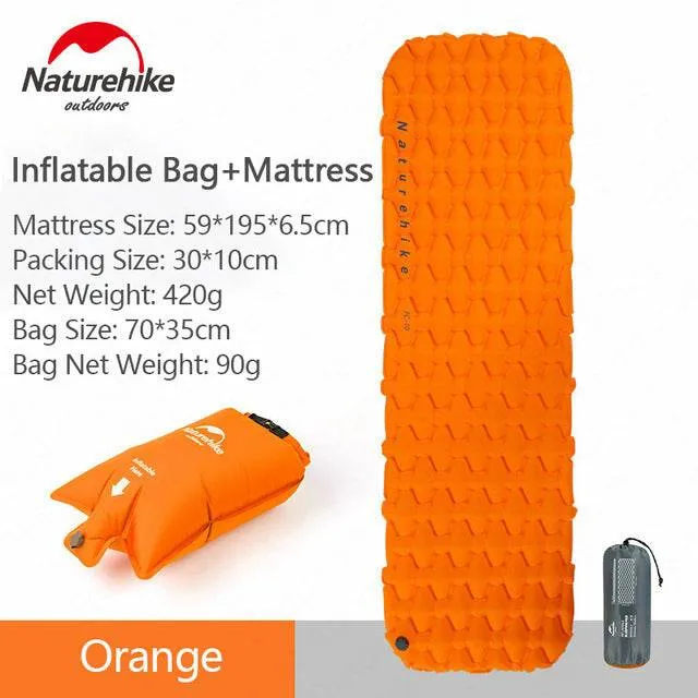 Inflatable Pad Air Bag Mattress Portable Sleeping Gear