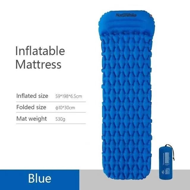 Inflatable Pad Air Bag Mattress Portable Sleeping Gear