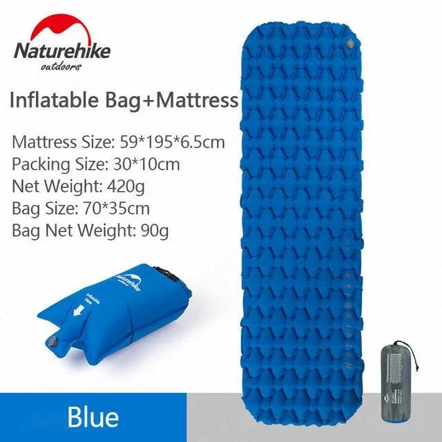Inflatable Pad Air Bag Mattress Portable Sleeping Gear