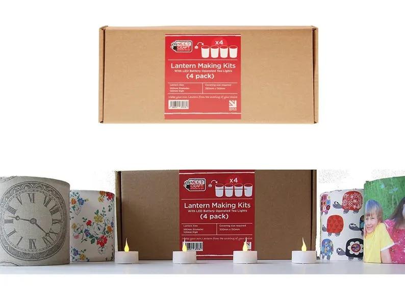 Lantern Making Kits 100mm x 120mm 4Pk LS104