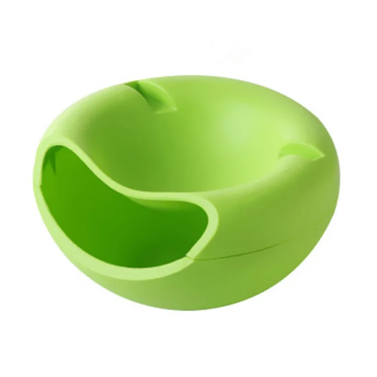 Lazy Snack Bowl Plastic Double-Layer Snack Storage Box Bowl Fruit Bowl And Mobile Phone Bracket Chase Artifact