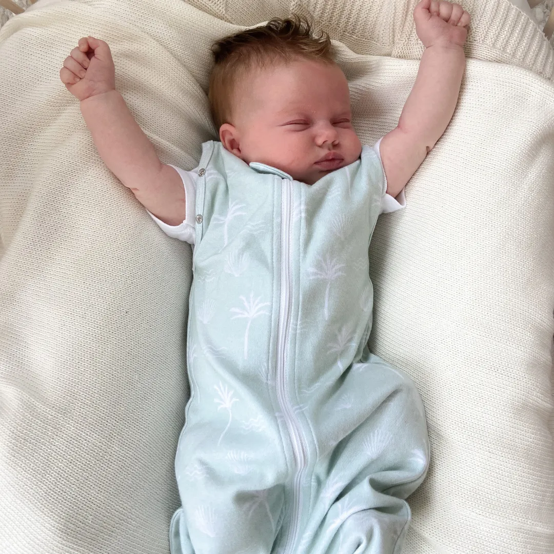 Newborn Sleeping Bag 1.0 TOG (Sage Palm)
