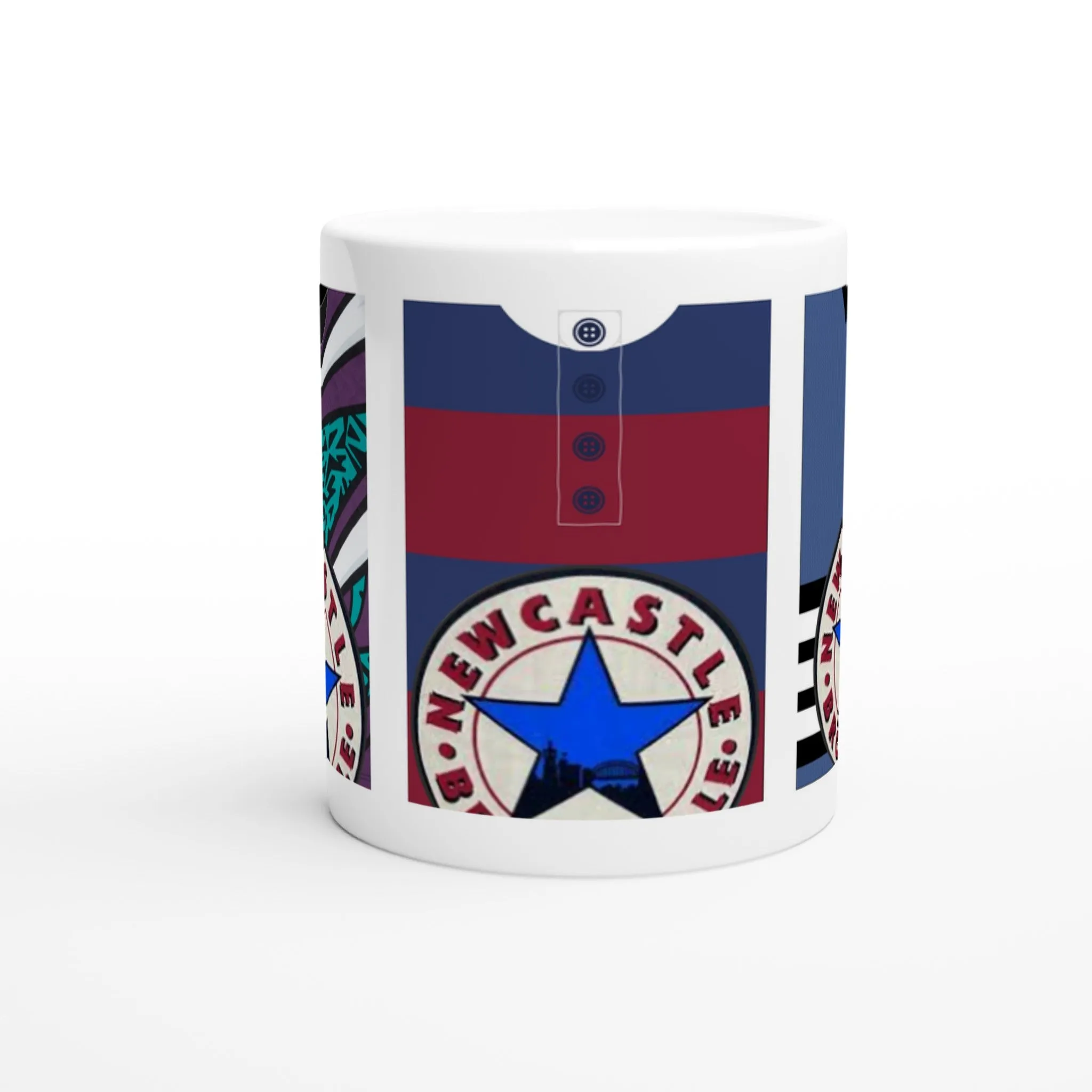 Newcastle Retro Brown Ale Star  - White 11oz Ceramic Mug