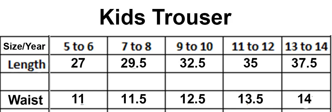 Pack of 4 Kids Trouser