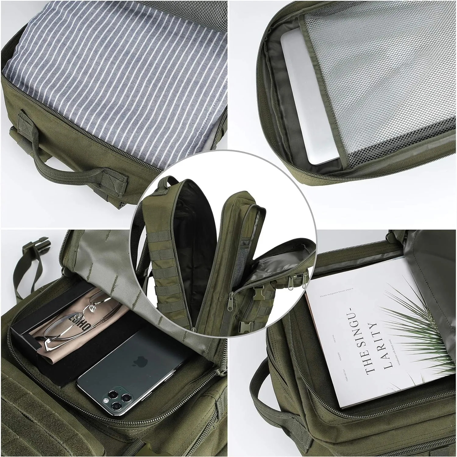 Sac  Dos Style Militaire 40L Grand Volume Multifonction - Fitnessterapy