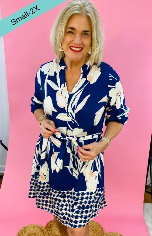 Spring Showers Short Sleeve Dress