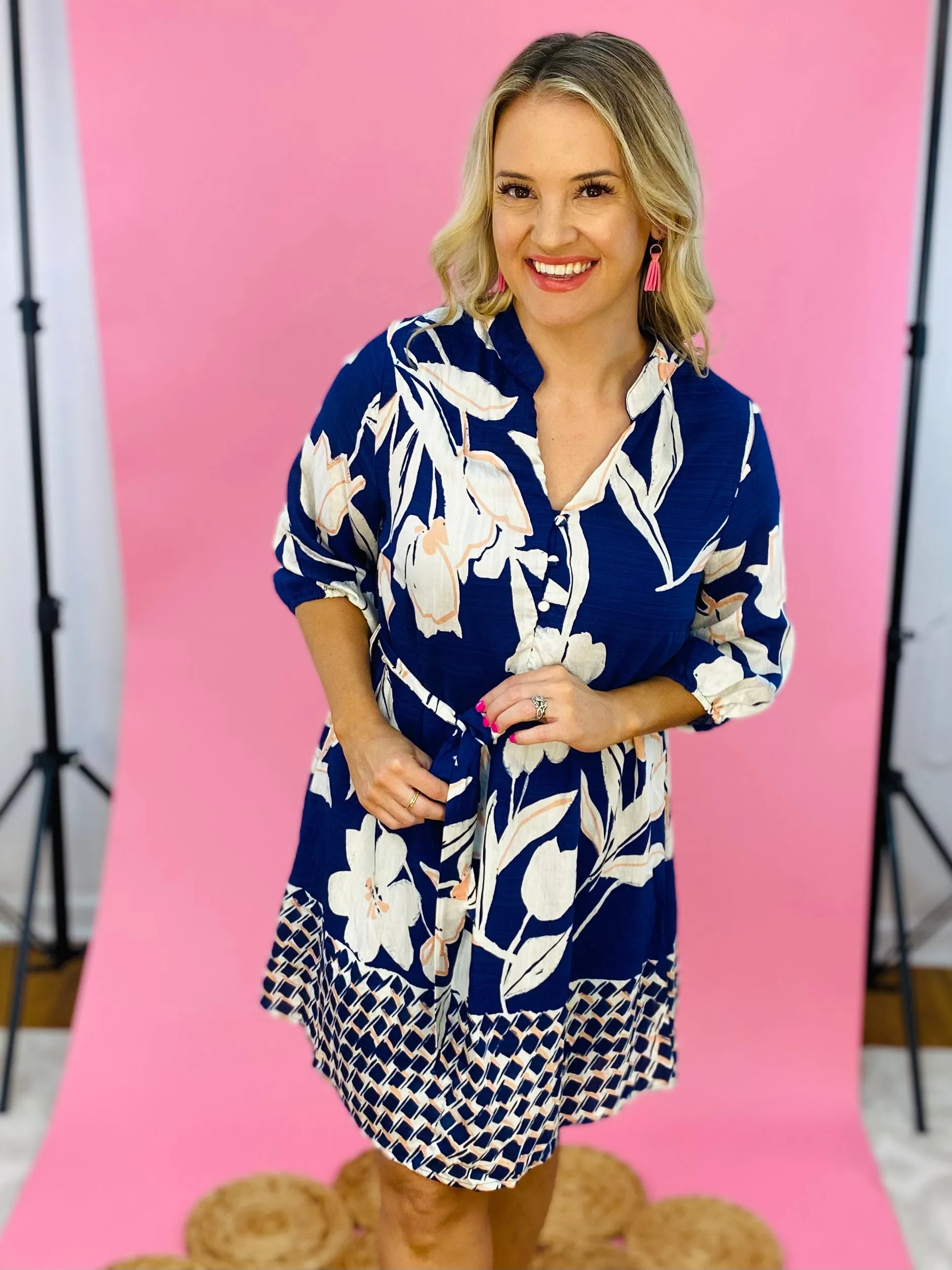 Spring Showers Short Sleeve Dress