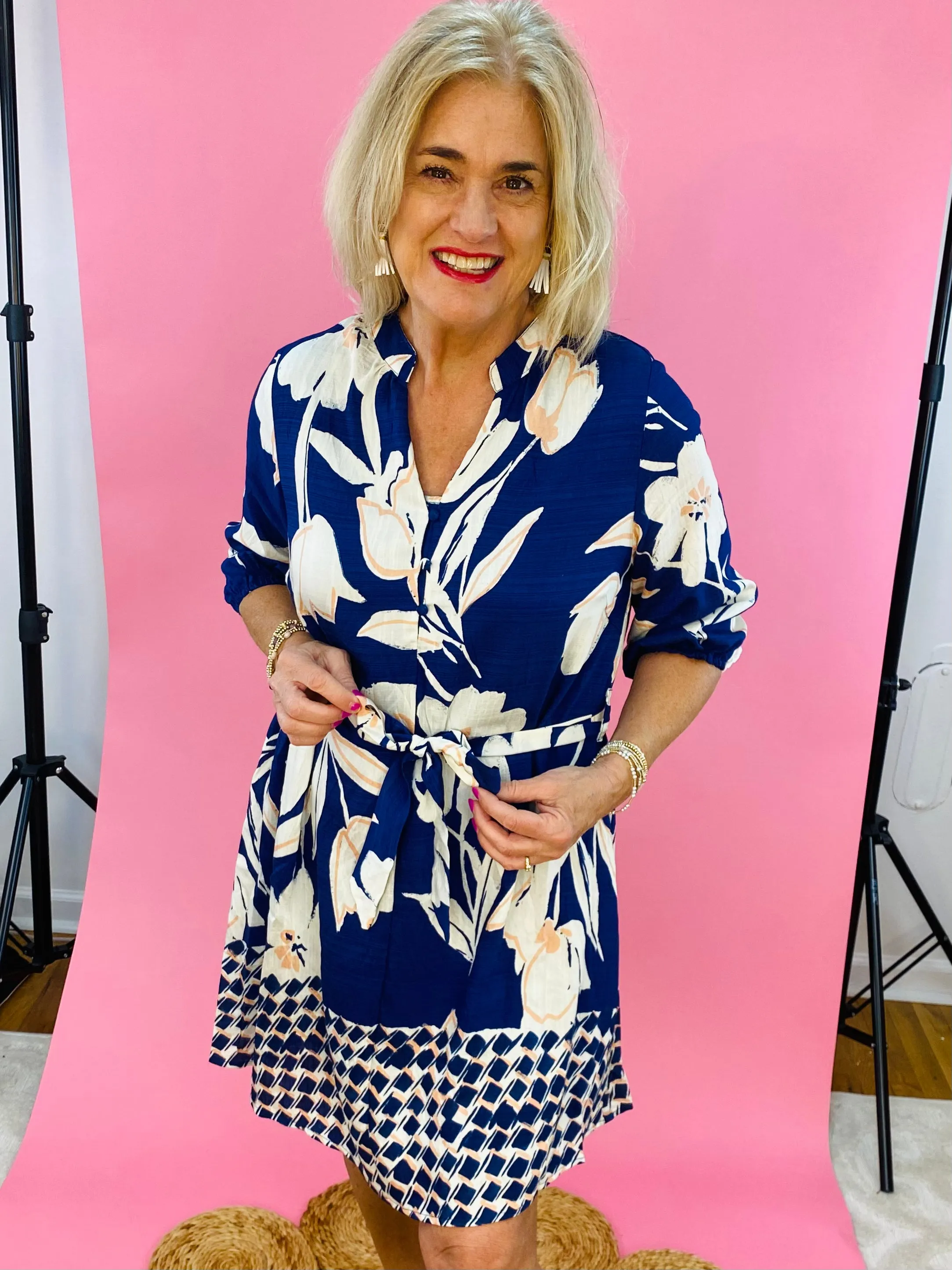 Spring Showers Short Sleeve Dress