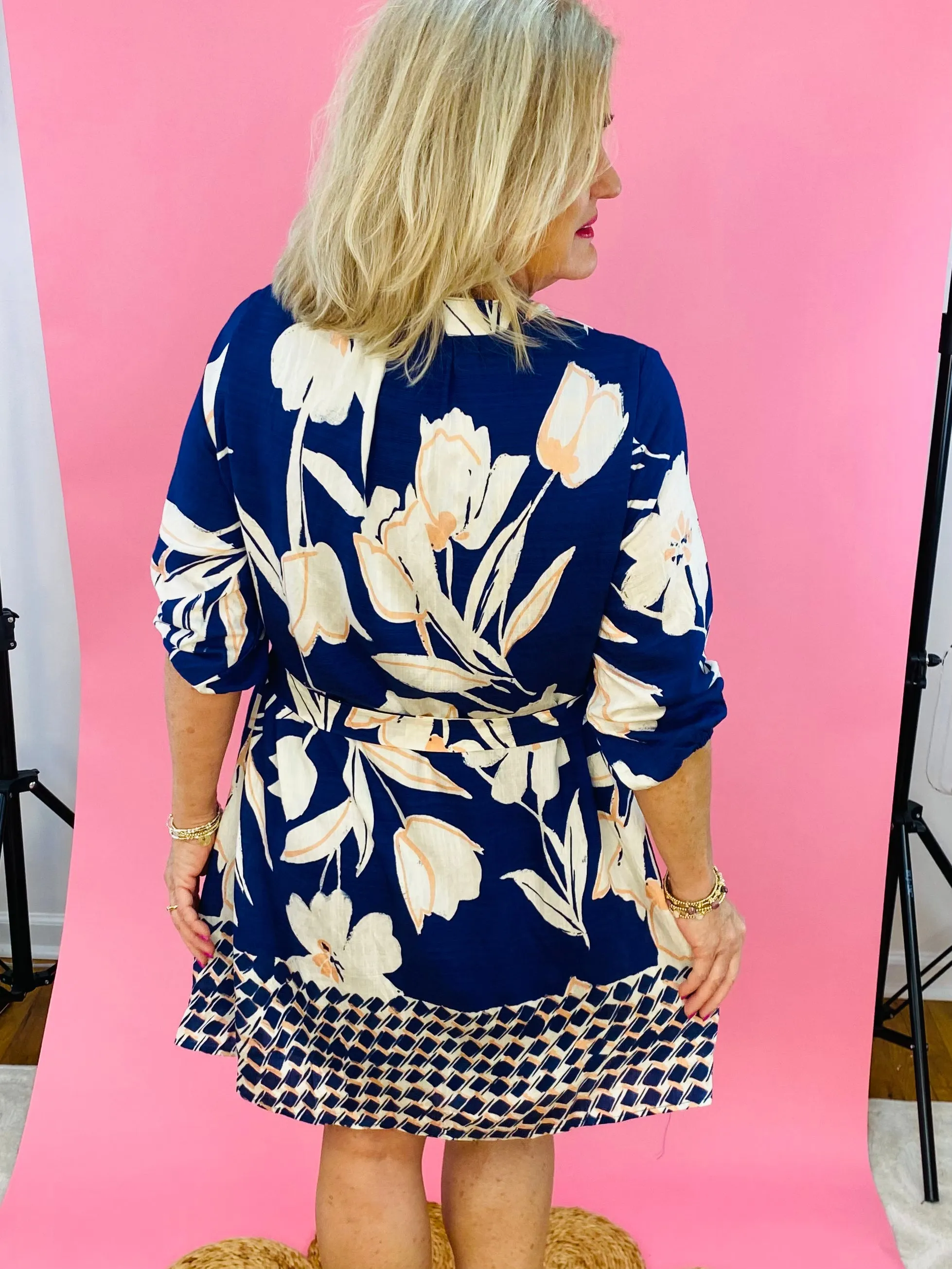 Spring Showers Short Sleeve Dress