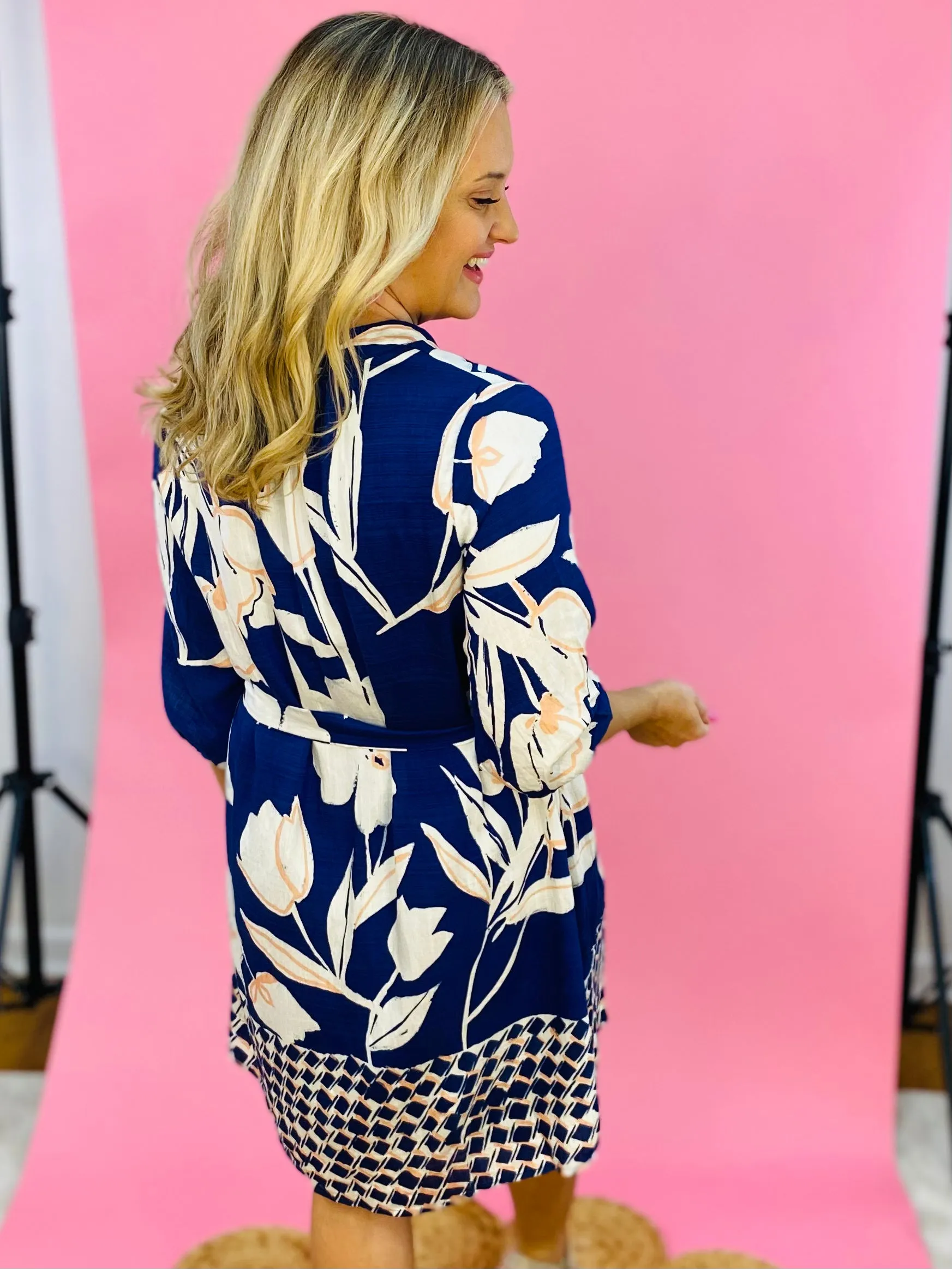 Spring Showers Short Sleeve Dress