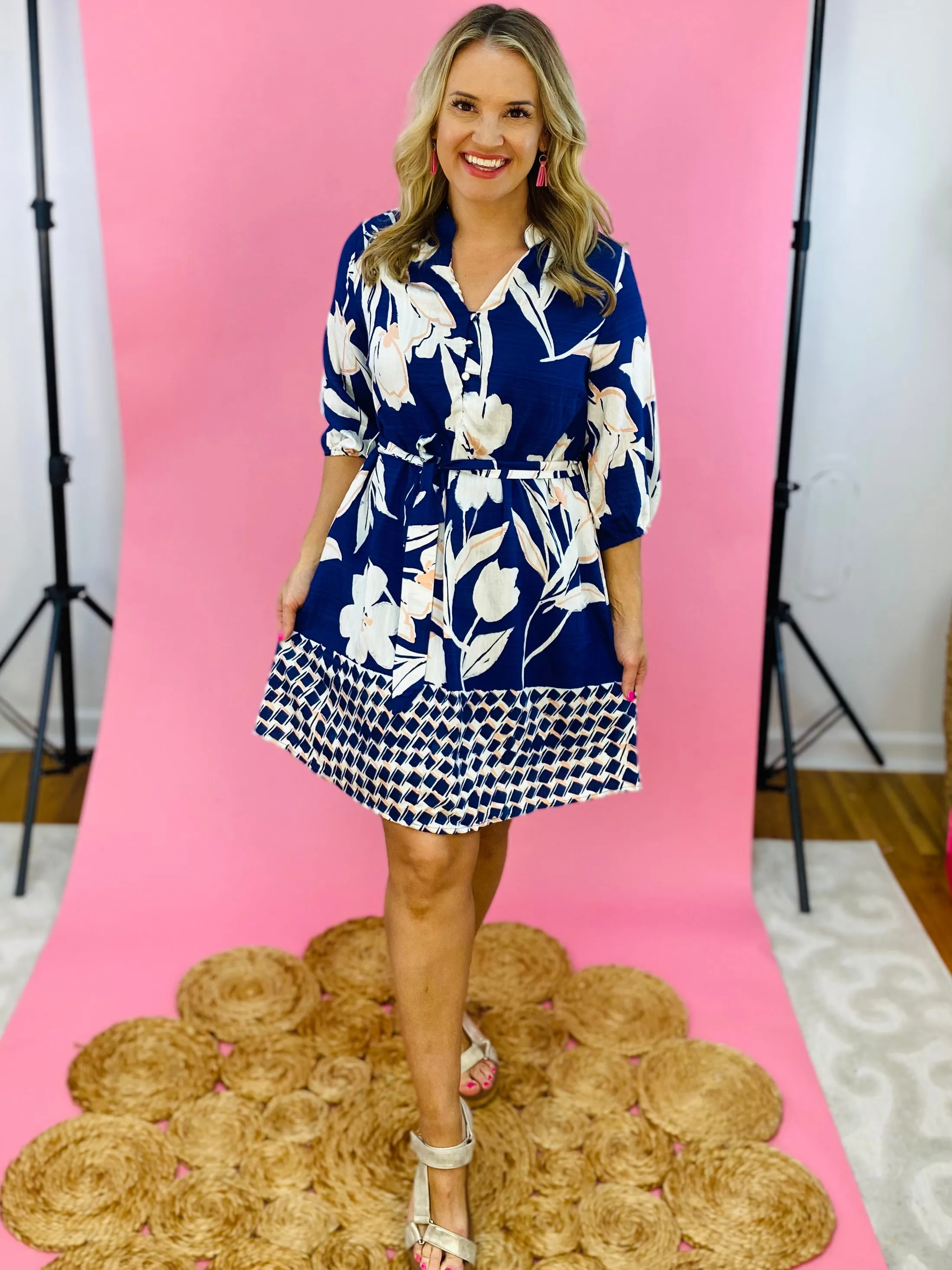Spring Showers Short Sleeve Dress