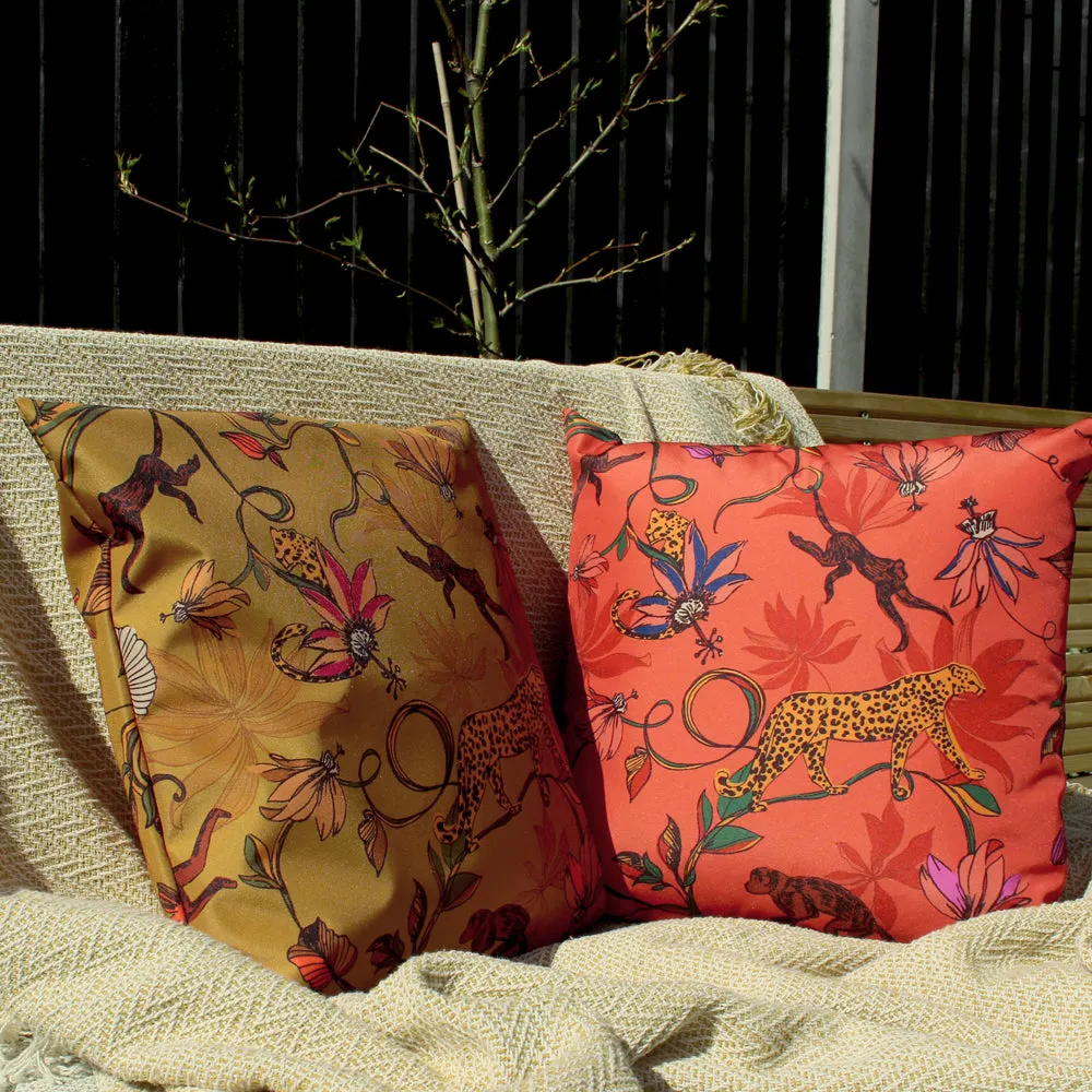 Wildlife Outdoor Cushion Orange